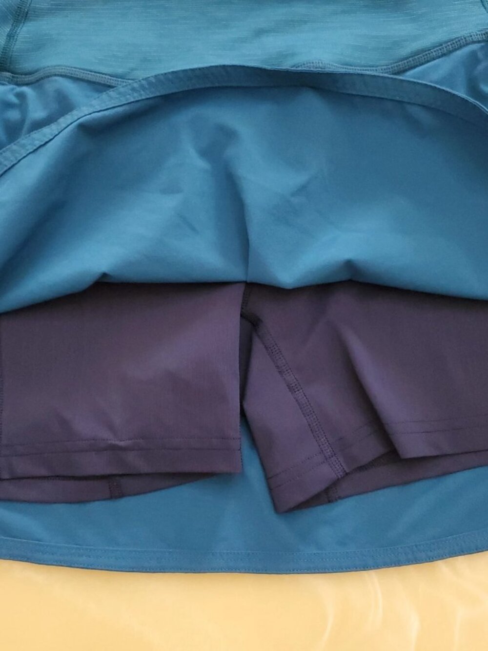 Outdoor Voices Hudson 4” Skort Teal Blue Tennis Pickleball Golf Skirt Size Small - Picture 8 of 13